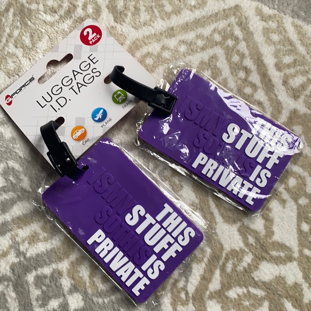 NWT Luggage Tags
